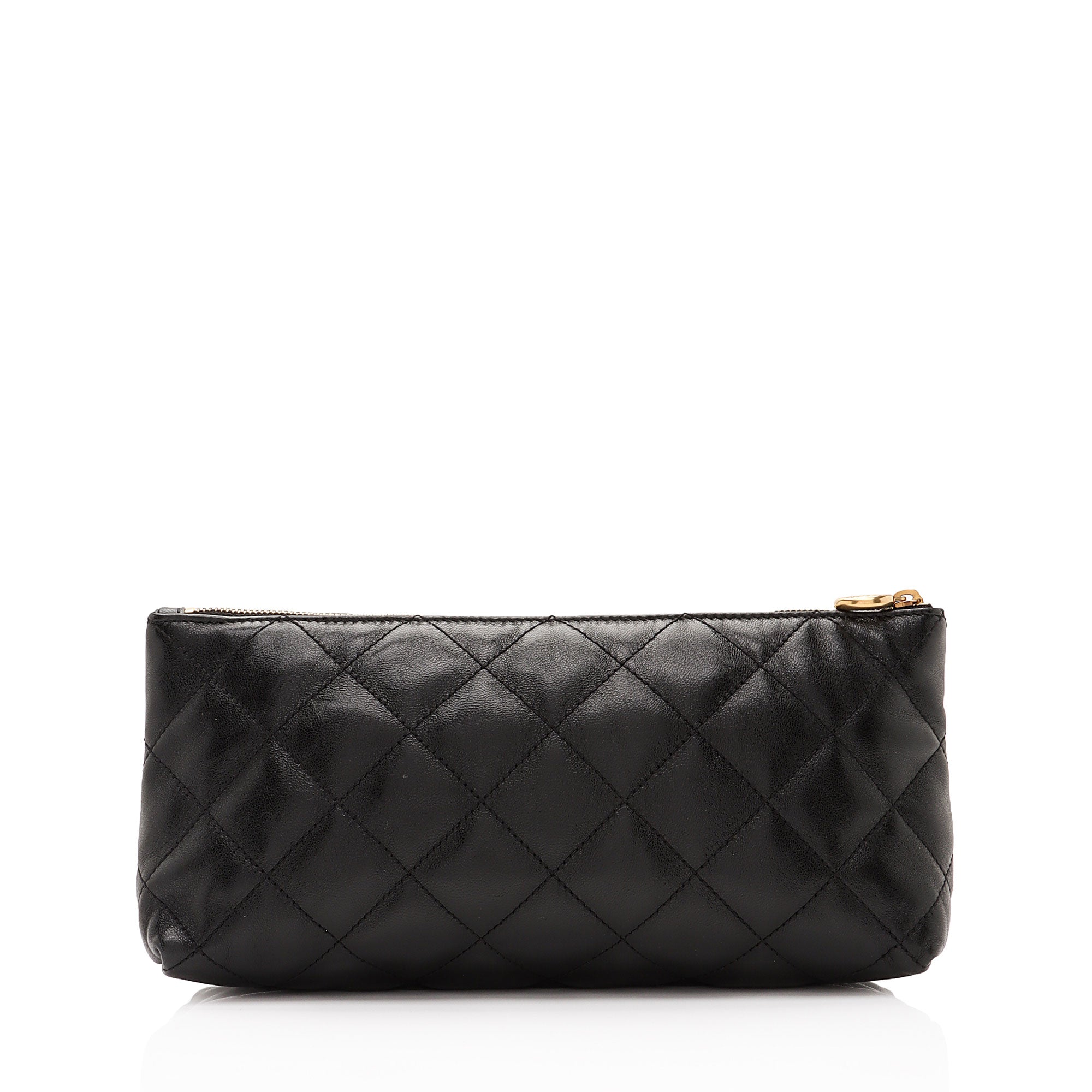 Saint Laurent Quilted Lambskin Pouch (SHF-ixv7Bg)