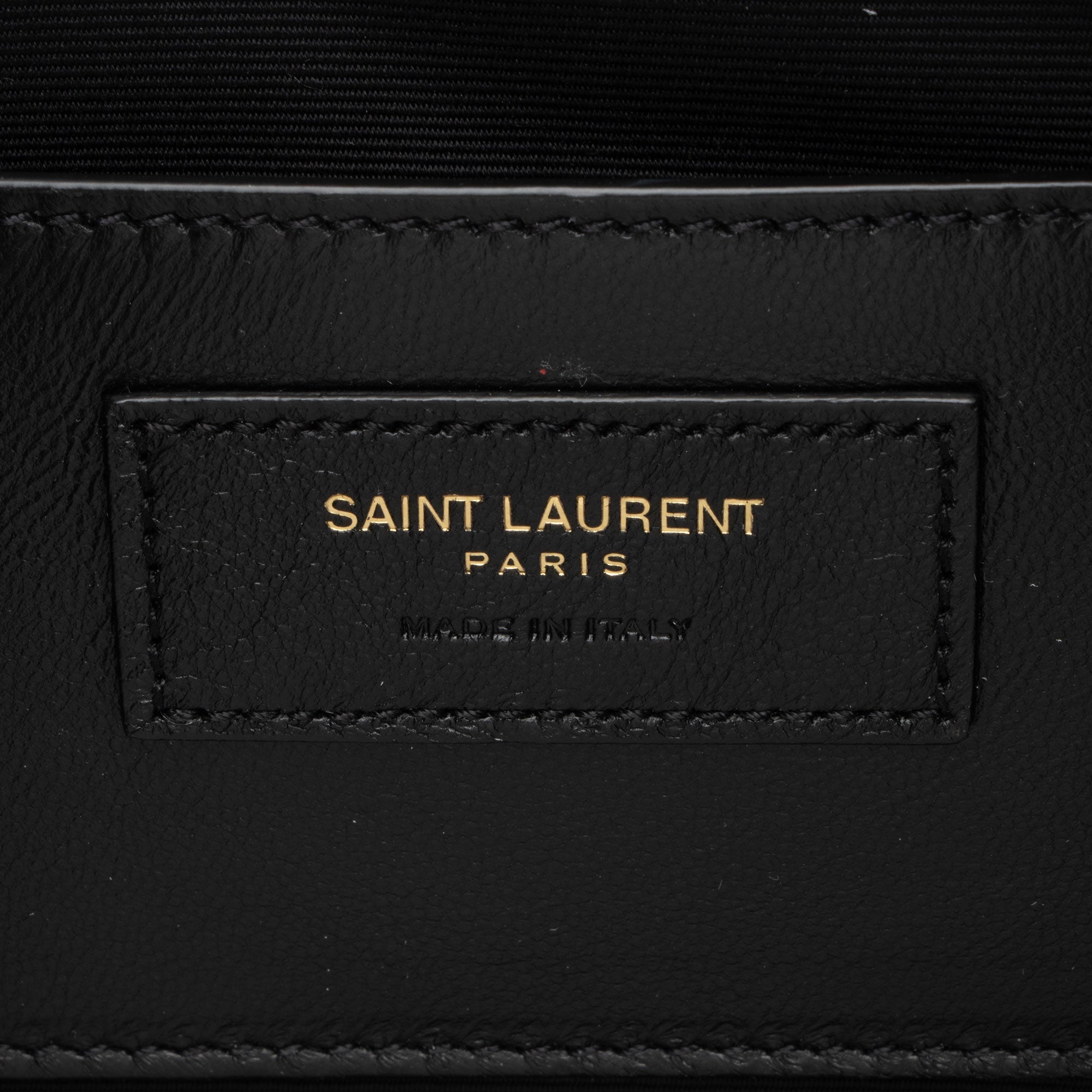 Saint Laurent Quilted Lambskin Pouch (SHF-j2MZSD)