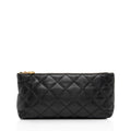 Saint Laurent Quilted Lambskin Pouch (SHF-wmqUwV)