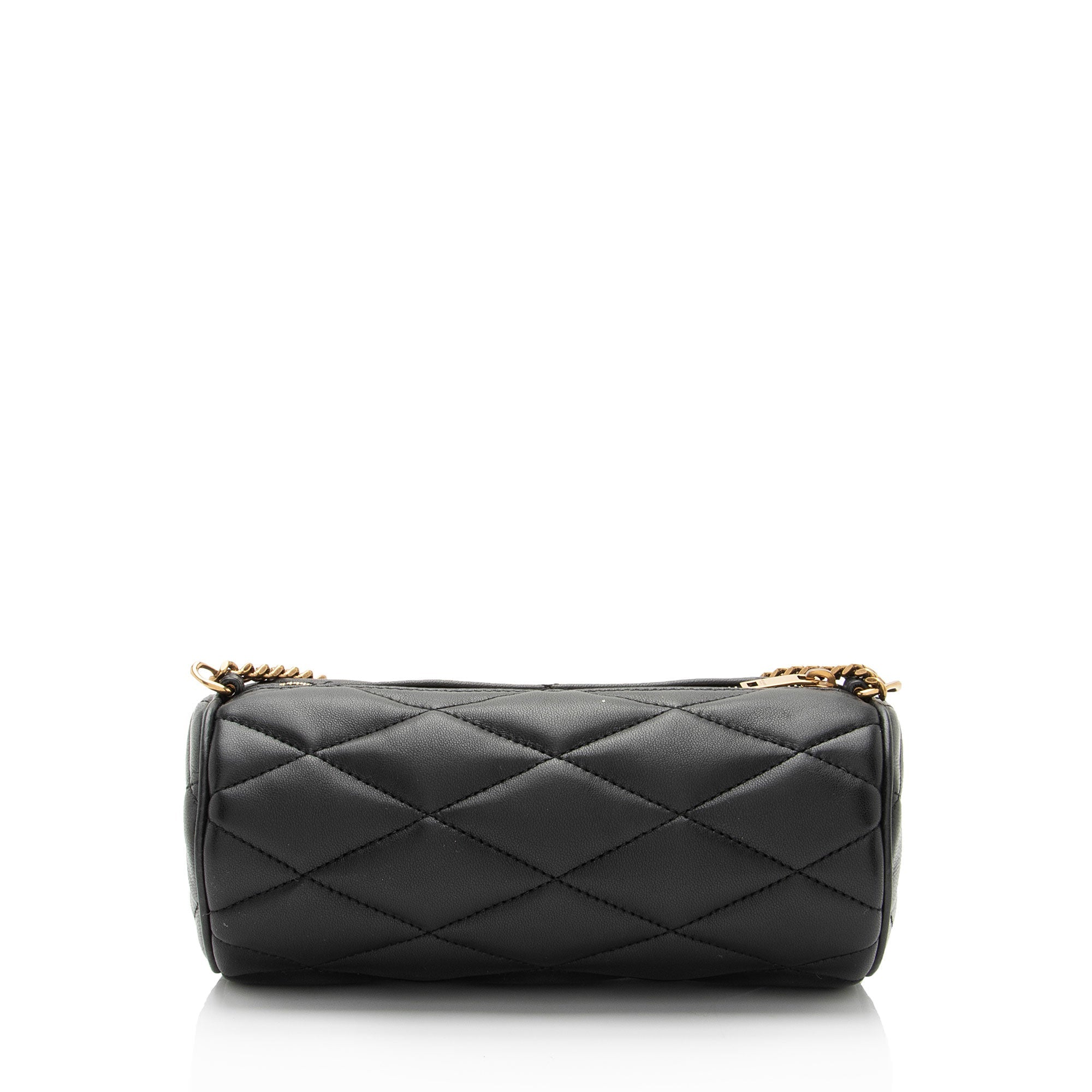 Saint Laurent Quilted Lambskin Sade Mini Tube Bag (SHF-WvSgLo)