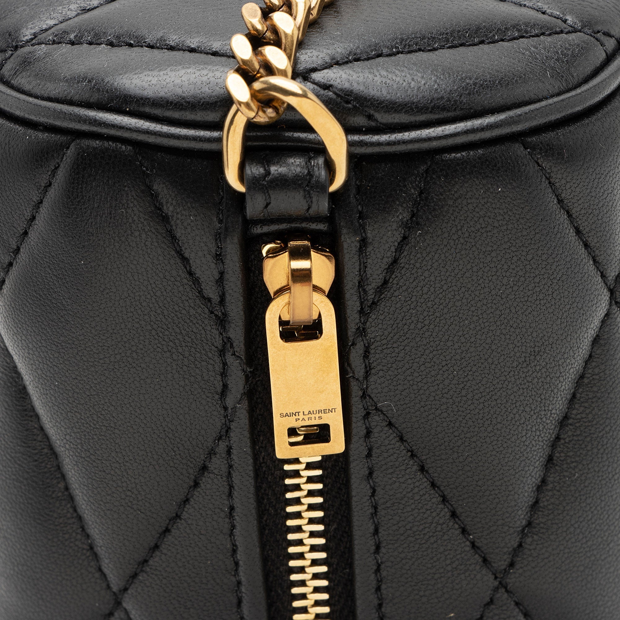 Saint Laurent Quilted Lambskin Sade Mini Tube Bag (SHF-WvSgLo)
