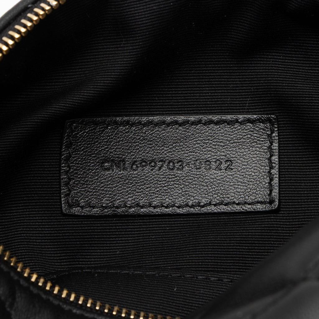 Saint Laurent Quilted Lambskin Sade Mini Tube Bag (SHF-WvSgLo)