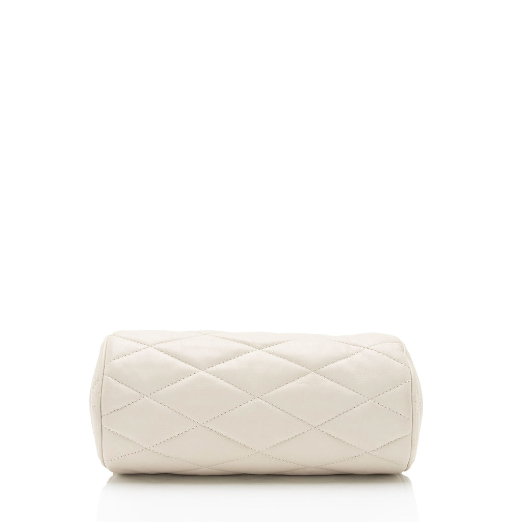 Saint Laurent Quilted Lambskin Sade Mini Tube Bag (SHF-SBssyh)