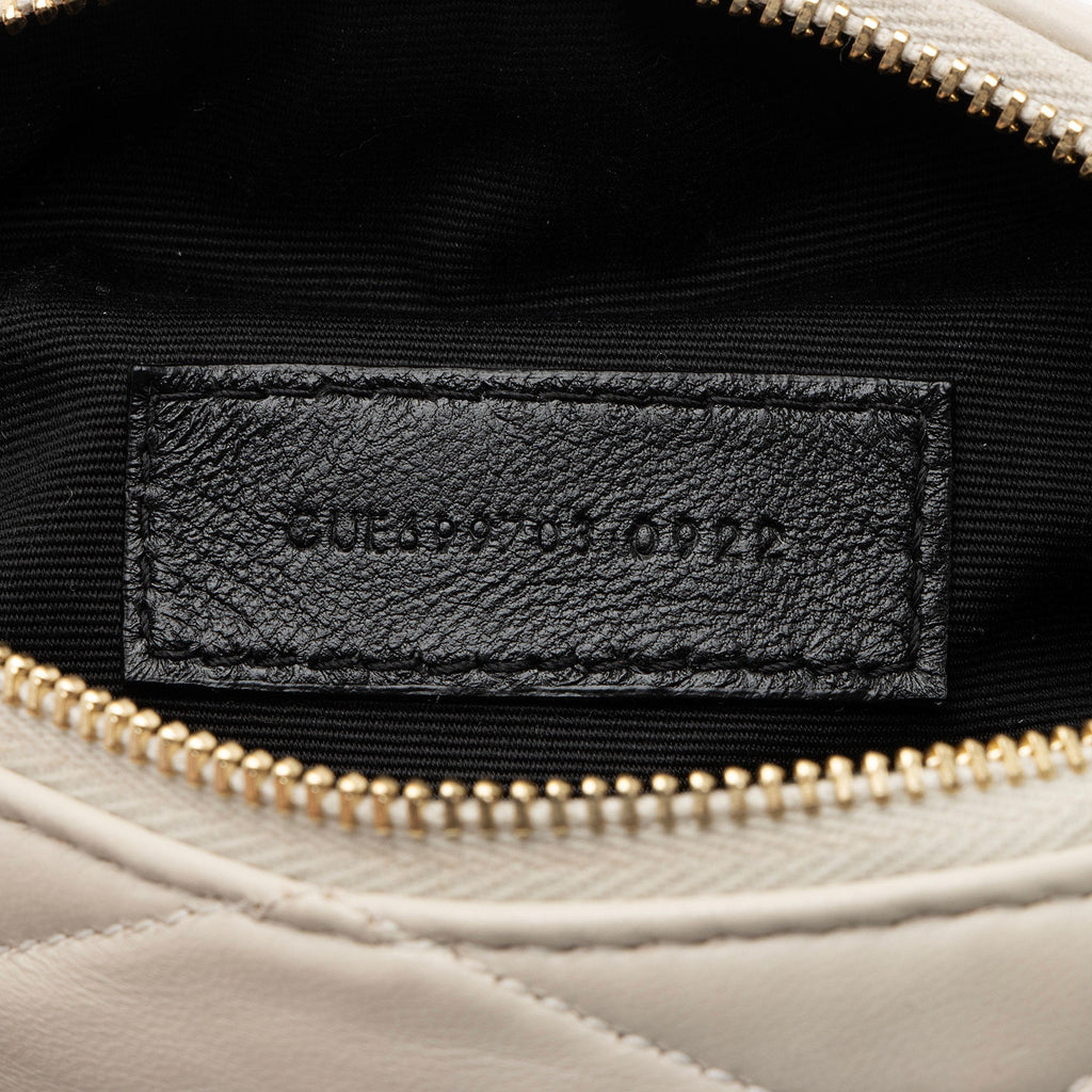 Saint Laurent Quilted Lambskin Sade Mini Tube Bag (SHF-SBssyh)