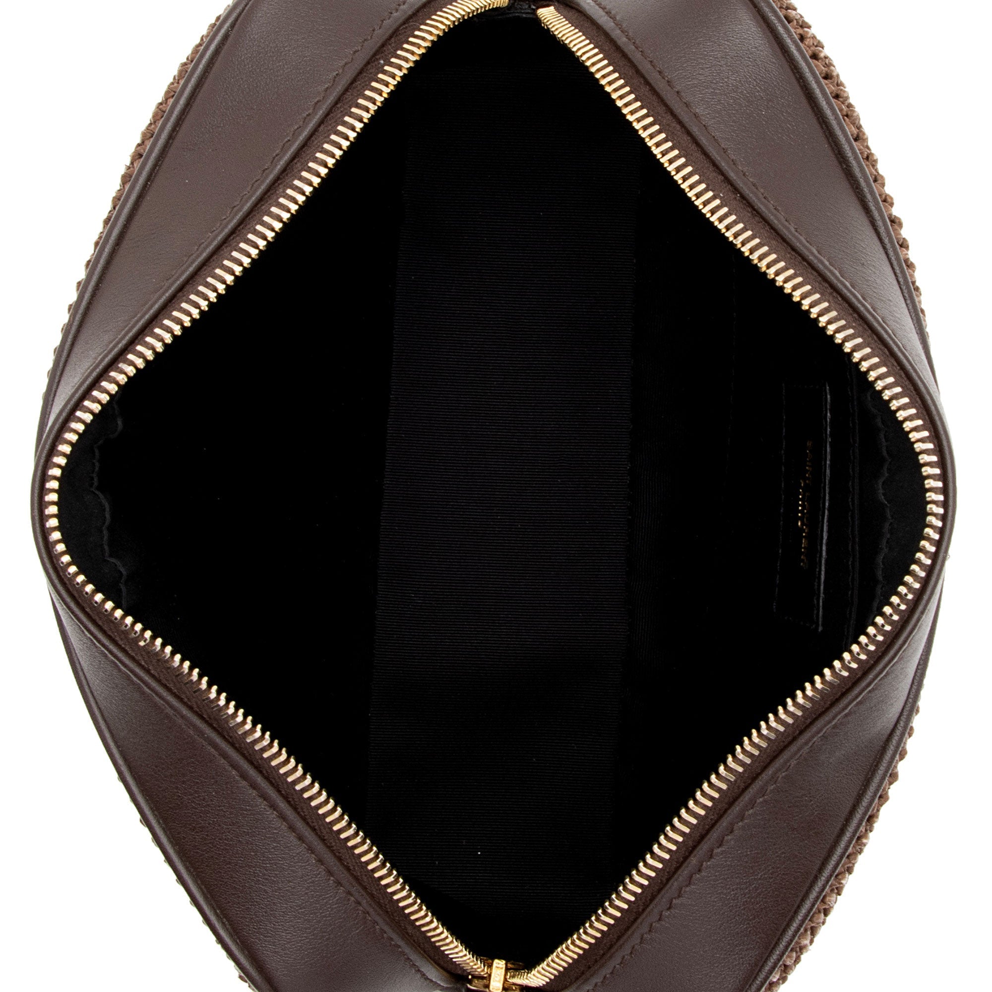 Saint Laurent Raffia Calfskin Monogram Lou Camera Bag (SHF-PUUOKP)