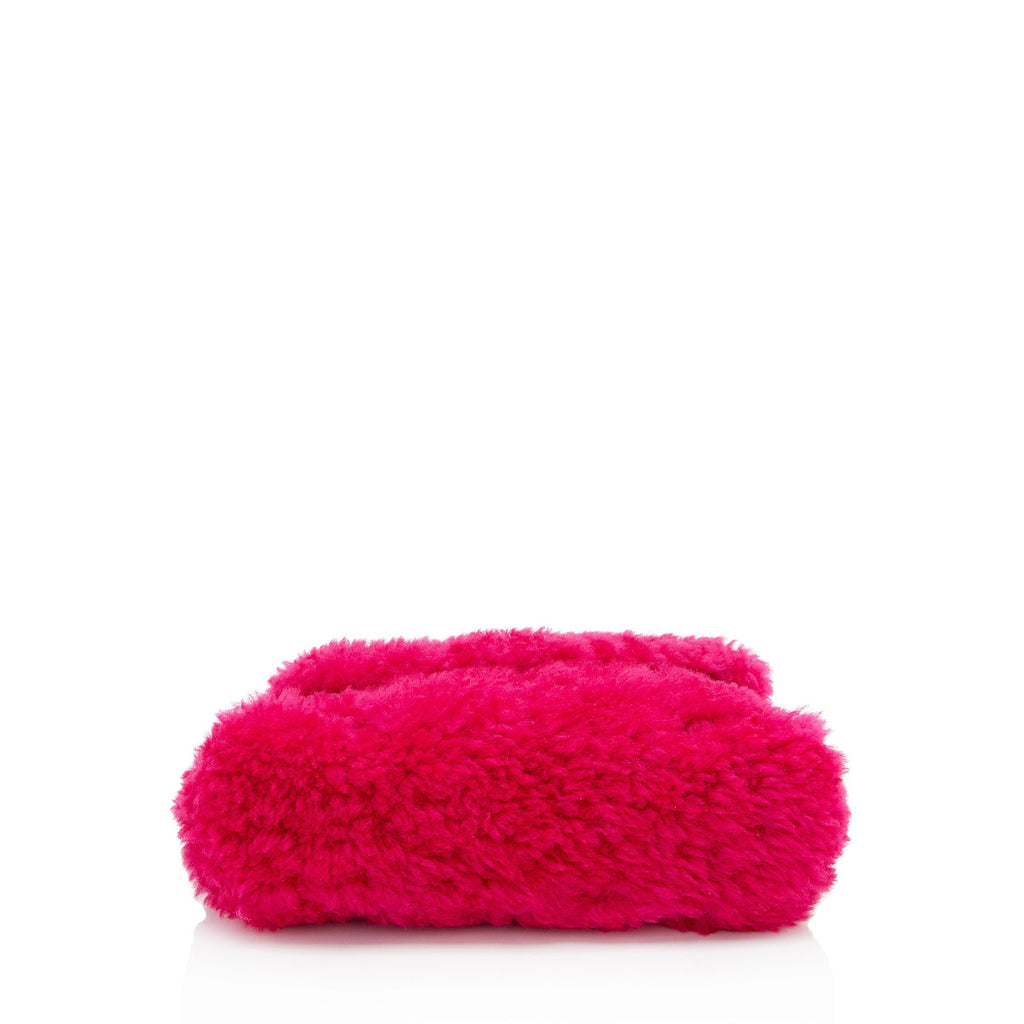Saint Laurent Shearling Puffer LouLou Clutch (SHF-ykqS9v)
