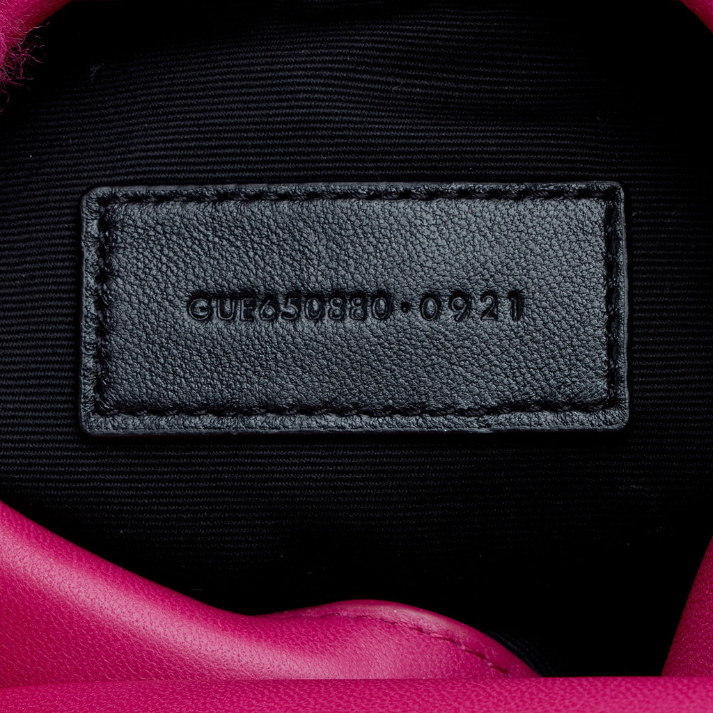 Saint Laurent Shearling Puffer LouLou Clutch (SHF-ykqS9v)