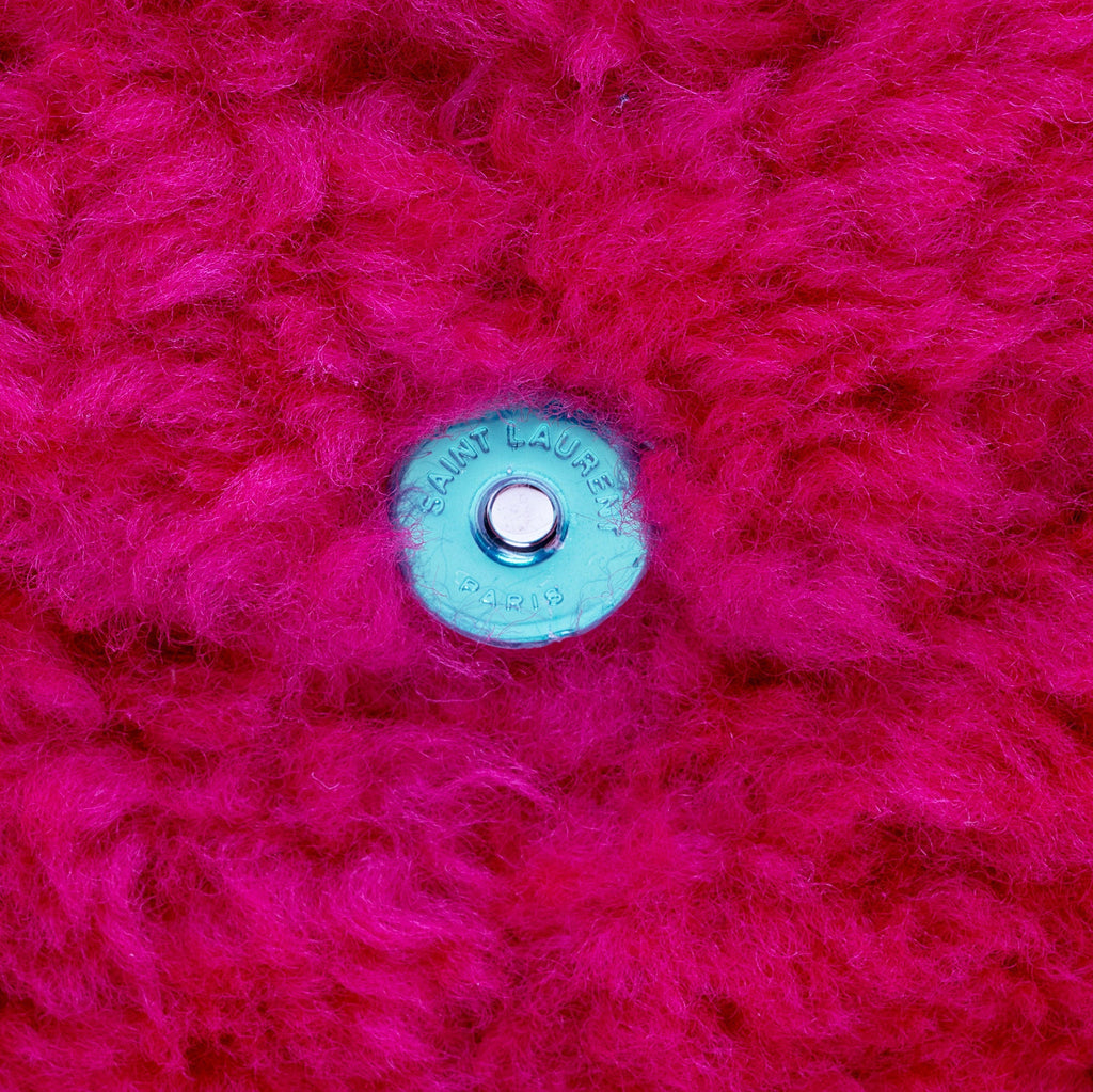 Saint Laurent Shearling Puffer LouLou Clutch (SHF-ykqS9v)