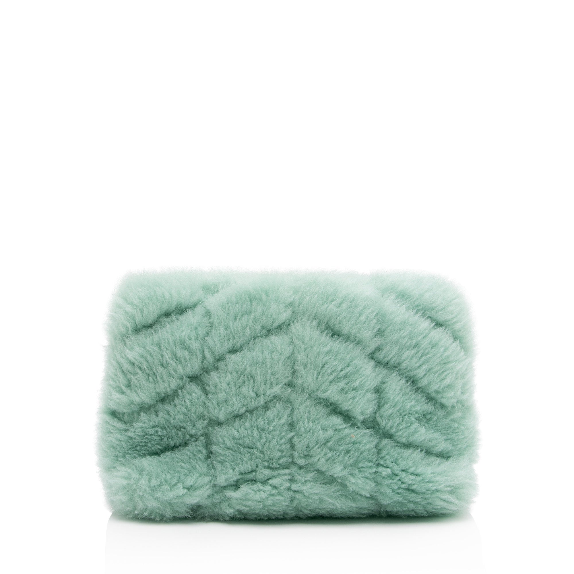 Saint Laurent Shearling Puffer LouLou Clutch (SHF-viZusu)