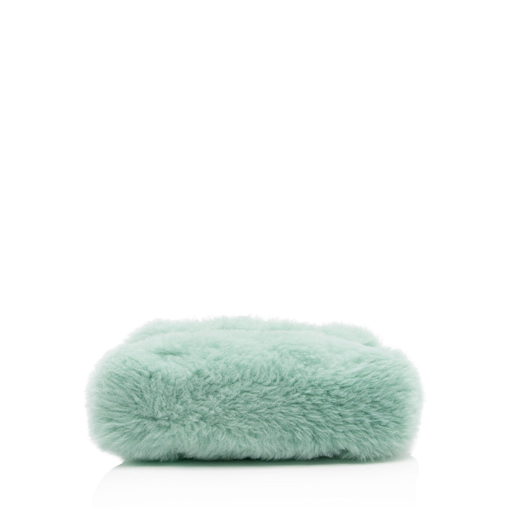 Saint Laurent Shearling Puffer LouLou Clutch (SHF-viZusu)
