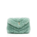 Saint Laurent Shearling Puffer LouLou Clutch (SHF-viZusu)