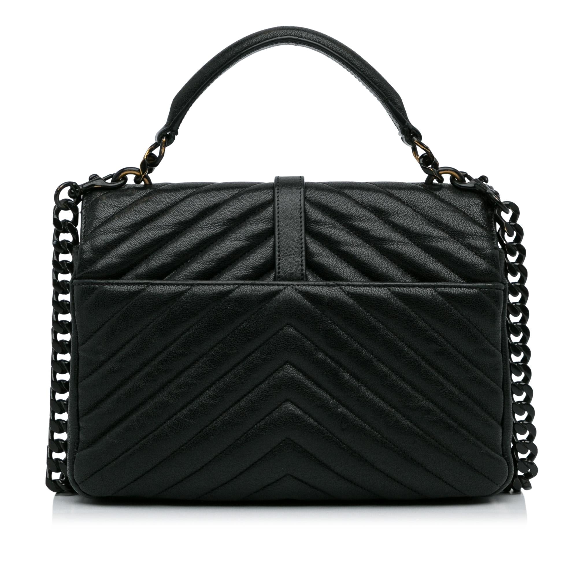 Saint Laurent Small College Satchel (SHG-GwPW7O)