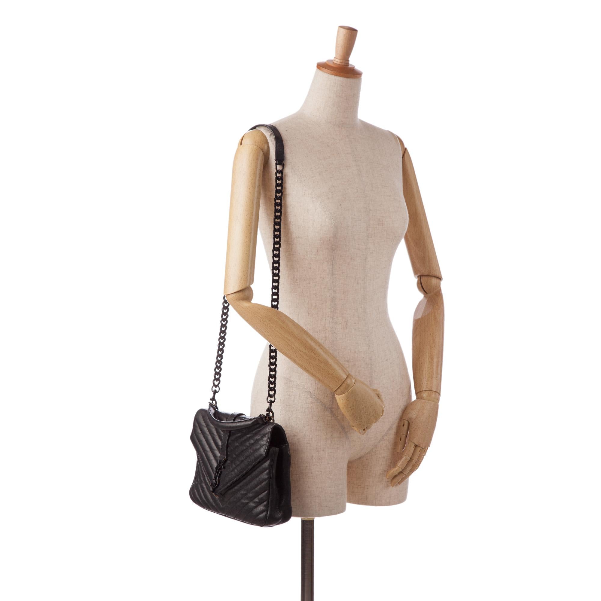 Saint Laurent Small College Satchel (SHG-GwPW7O)