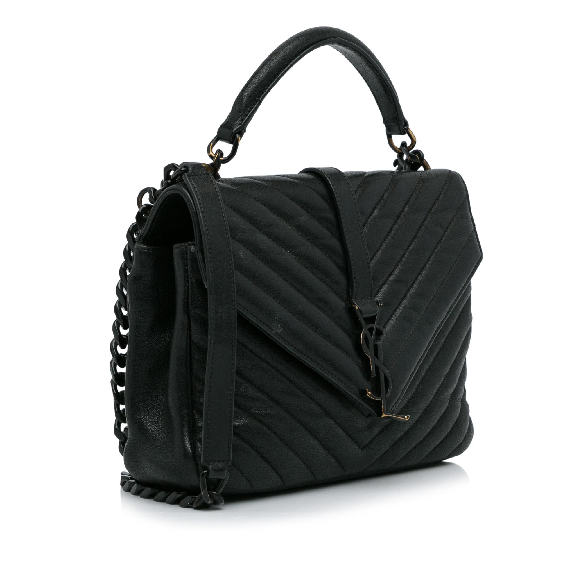 Saint Laurent Small College Satchel (SHG-GwPW7O)