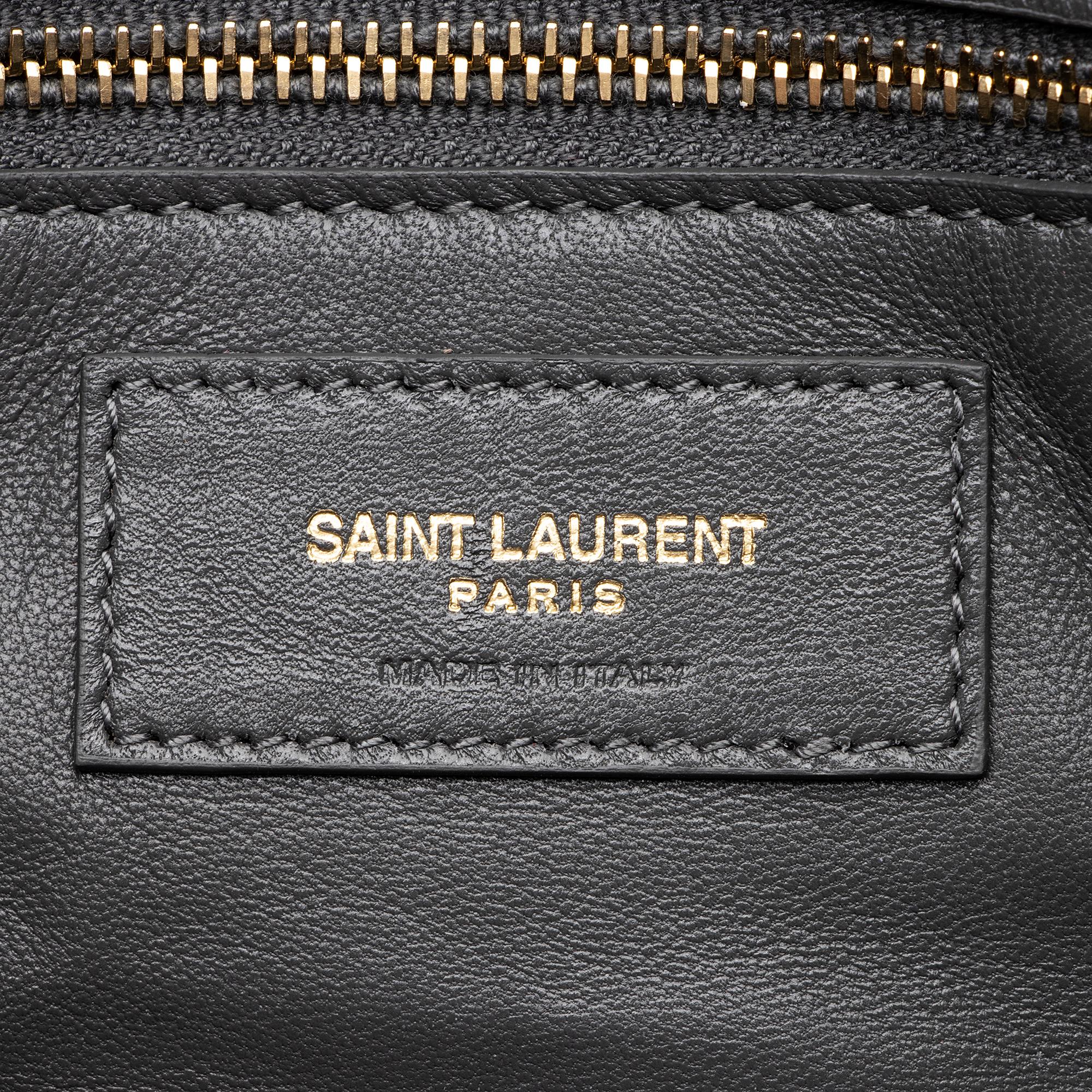 Saint Laurent Smooth Calfskin Le Maillon Shoulder Bag (SHF-23712)