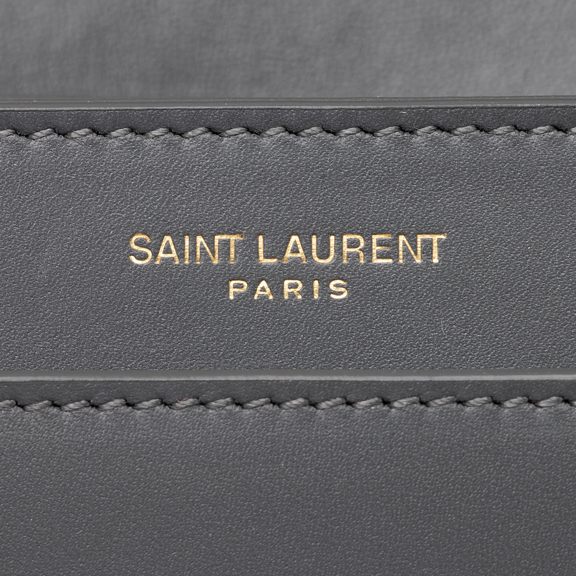 Saint Laurent Smooth Calfskin Le Maillon Shoulder Bag (SHF-23712)