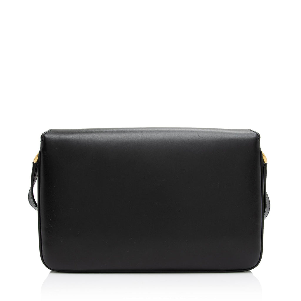 Saint Laurent Smooth Calfskin Le Maillon Shoulder Bag (SHF-1cEBlW)