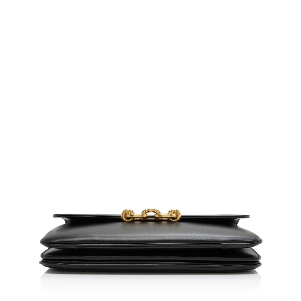 Saint Laurent Smooth Calfskin Le Maillon Shoulder Bag (SHF-1cEBlW)
