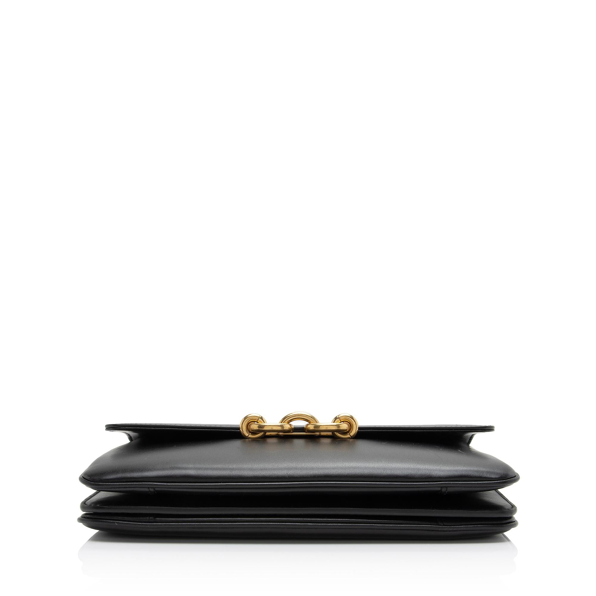 Saint Laurent Smooth Calfskin Le Maillon Shoulder Bag (SHF-1cEBlW)