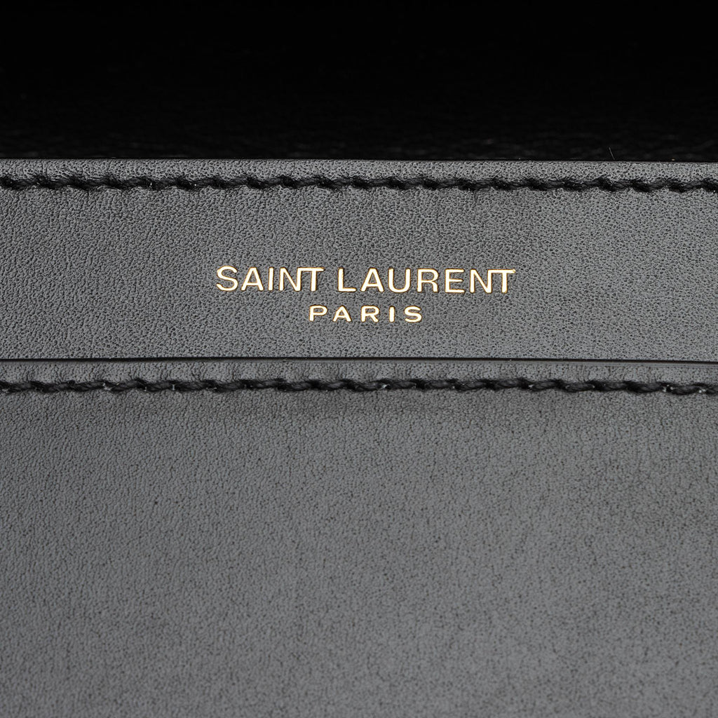 Saint Laurent Smooth Calfskin Le Maillon Shoulder Bag (SHF-1cEBlW)