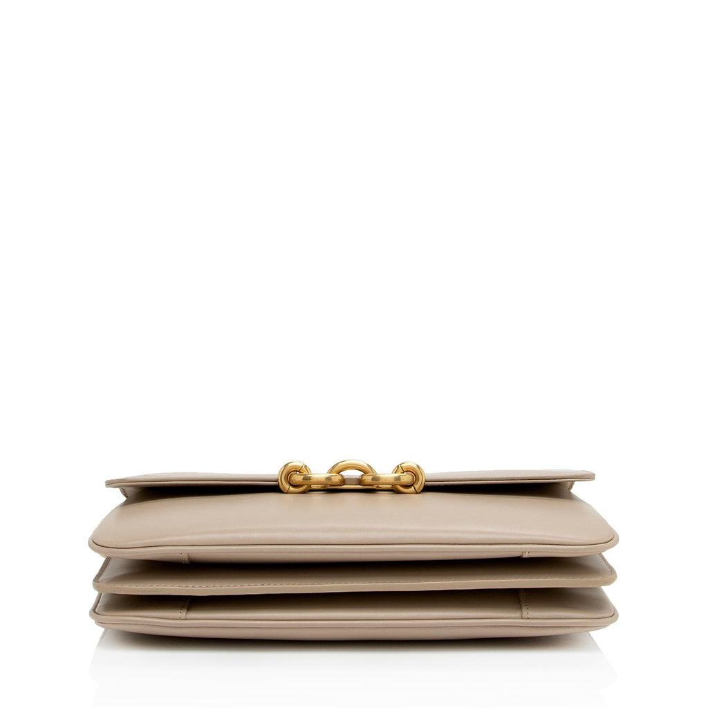 Saint Laurent Smooth Calfskin Le Maillon Shoulder Bag (SHF-ykAnZ1)