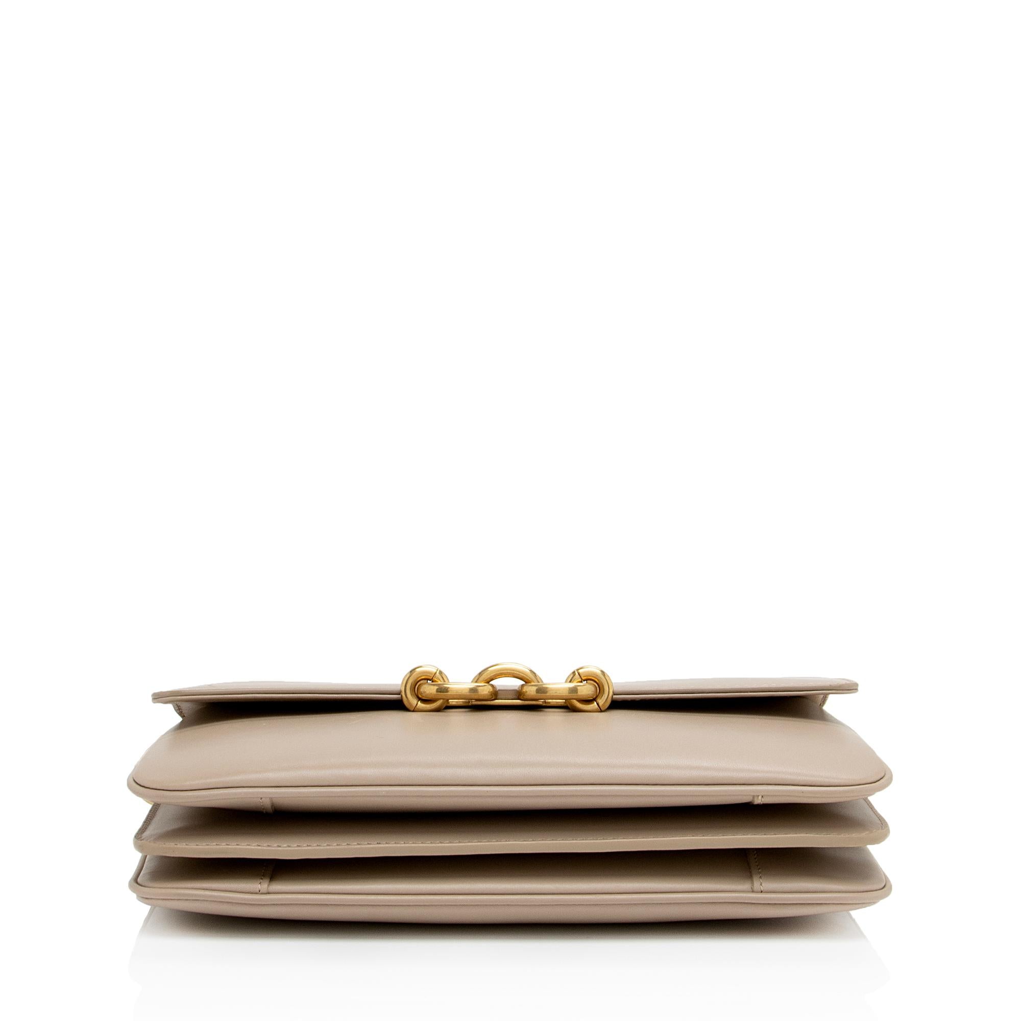 Saint Laurent Smooth Calfskin Le Maillon Shoulder Bag (SHF-ykAnZ1)