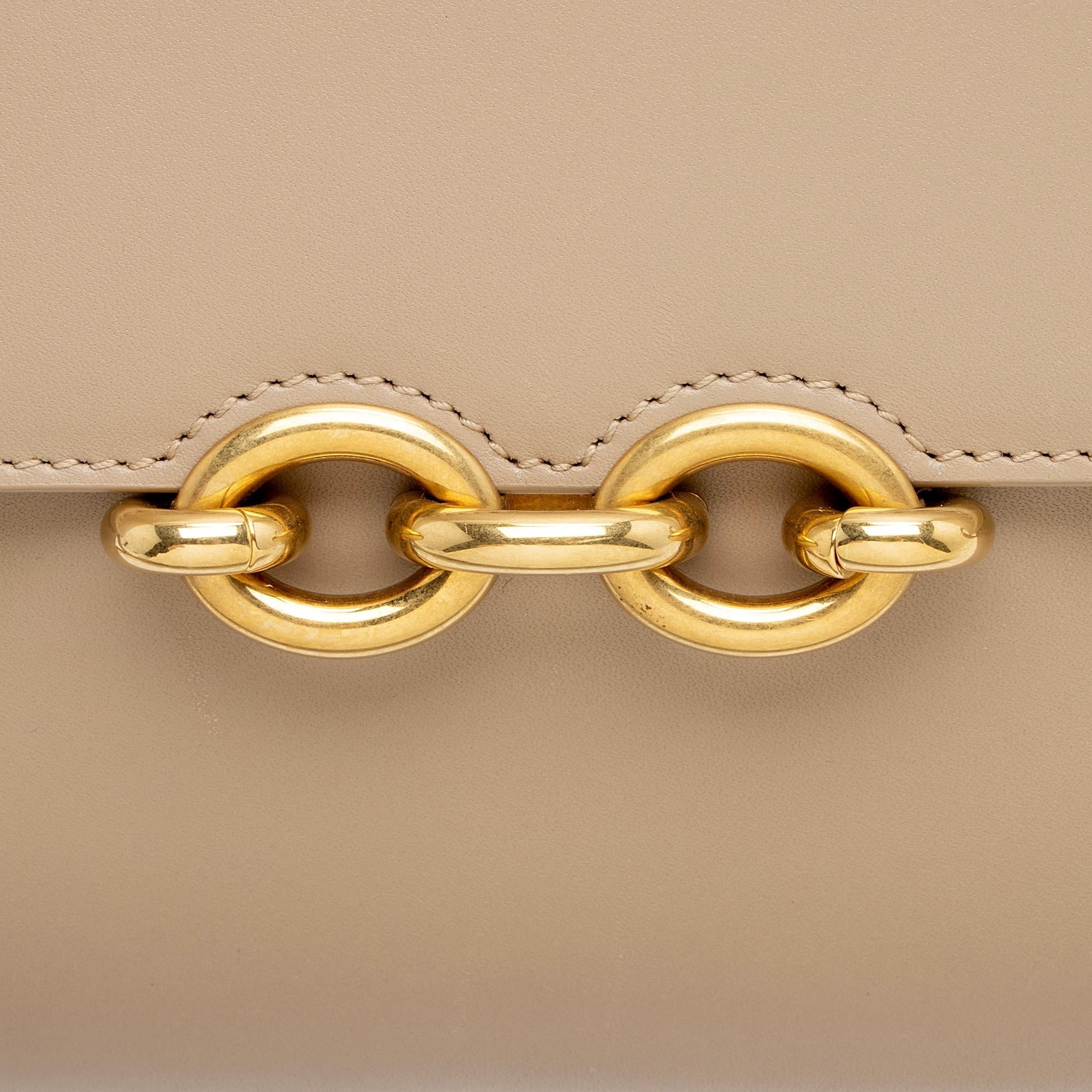 Saint Laurent Smooth Calfskin Le Maillon Shoulder Bag (SHF-ykAnZ1)