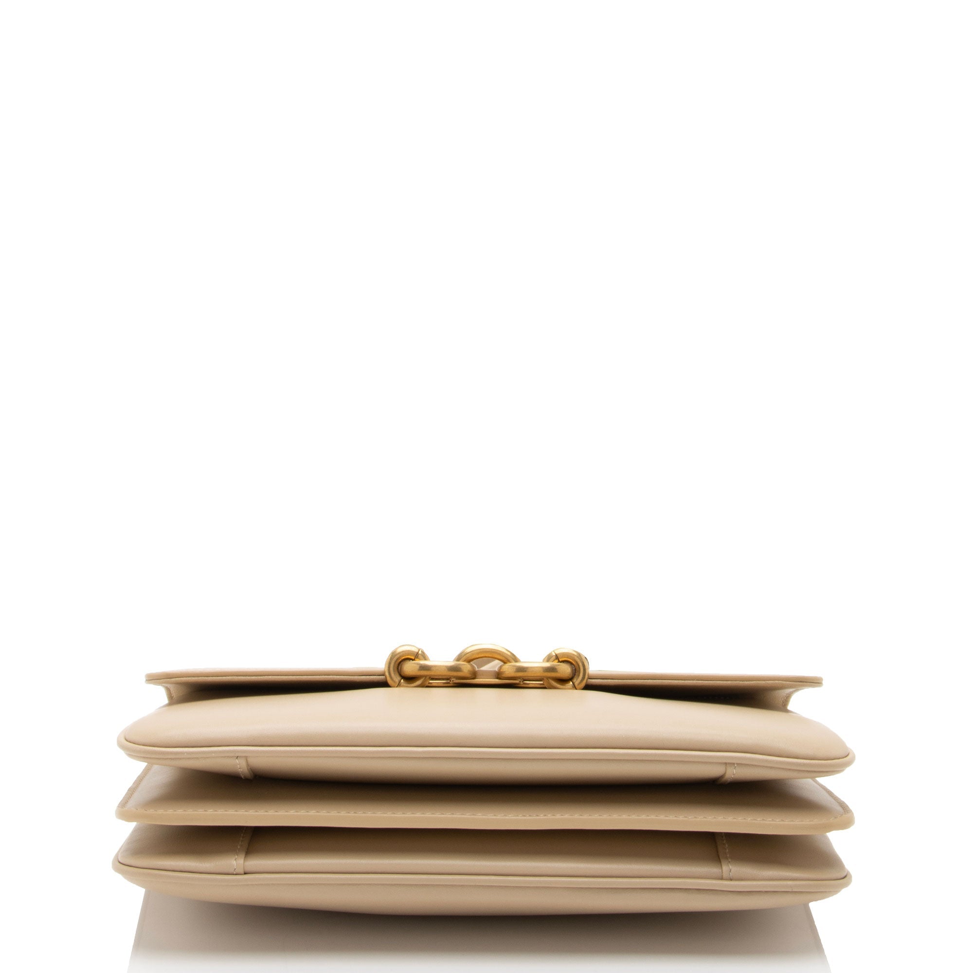 Saint Laurent Smooth Calfskin Le Maillon Shoulder Bag (SHF-tgPMeo)