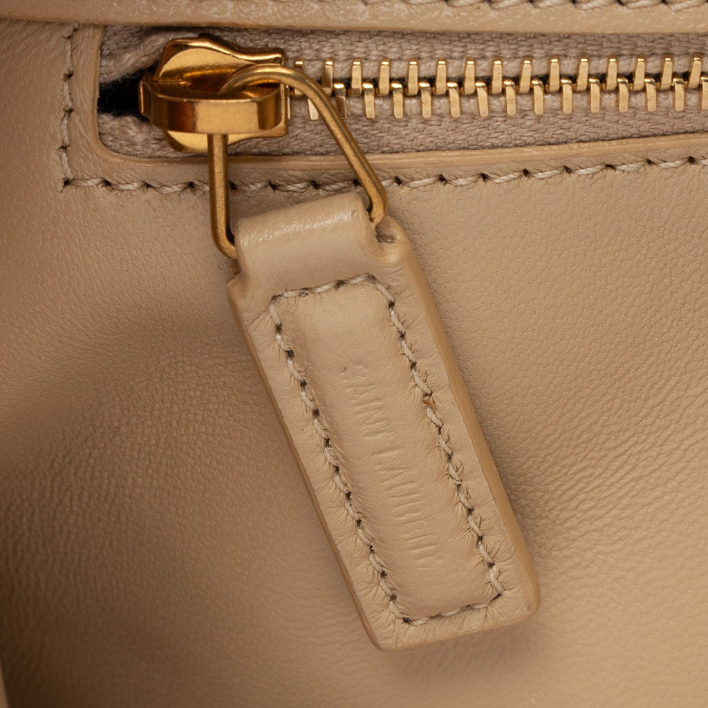 Saint Laurent Smooth Calfskin Le Maillon Shoulder Bag (SHF-tgPMeo)