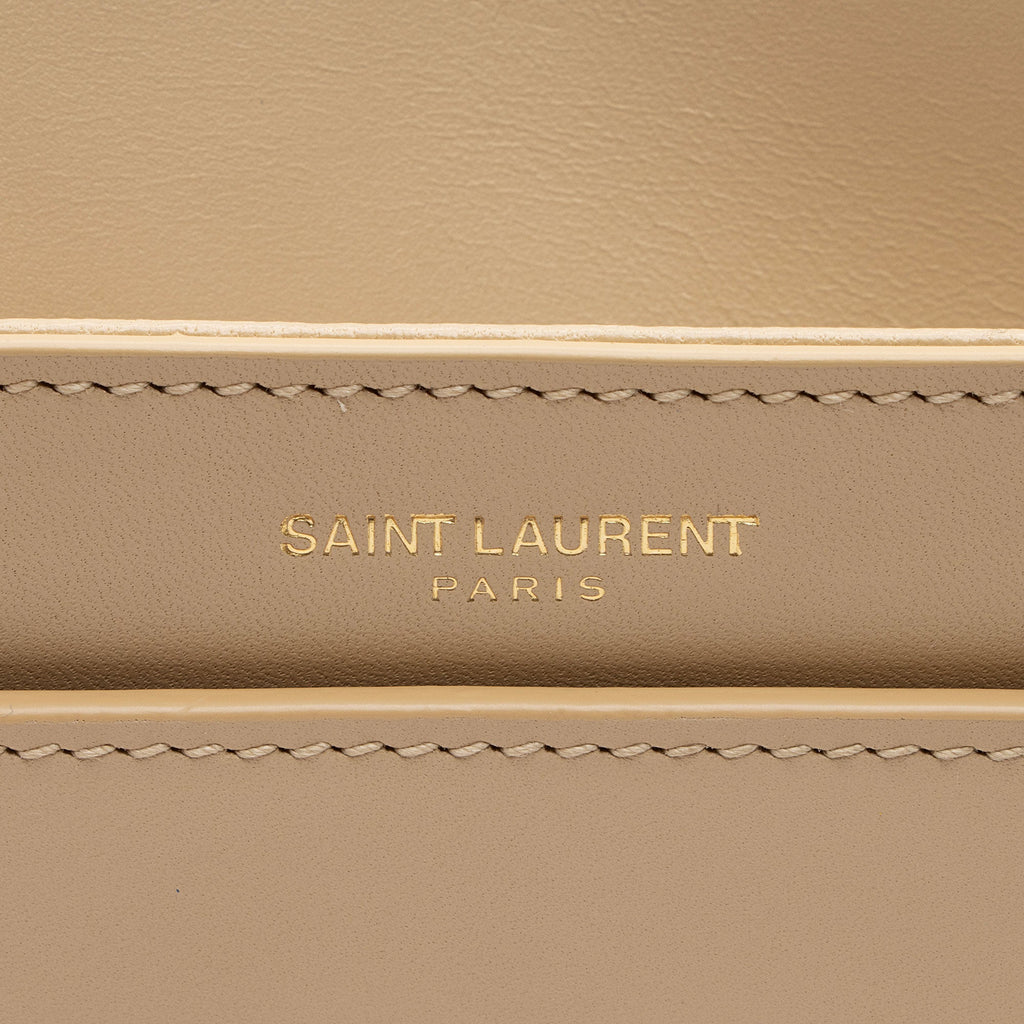 Saint Laurent Smooth Calfskin Le Maillon Shoulder Bag (SHF-tgPMeo)