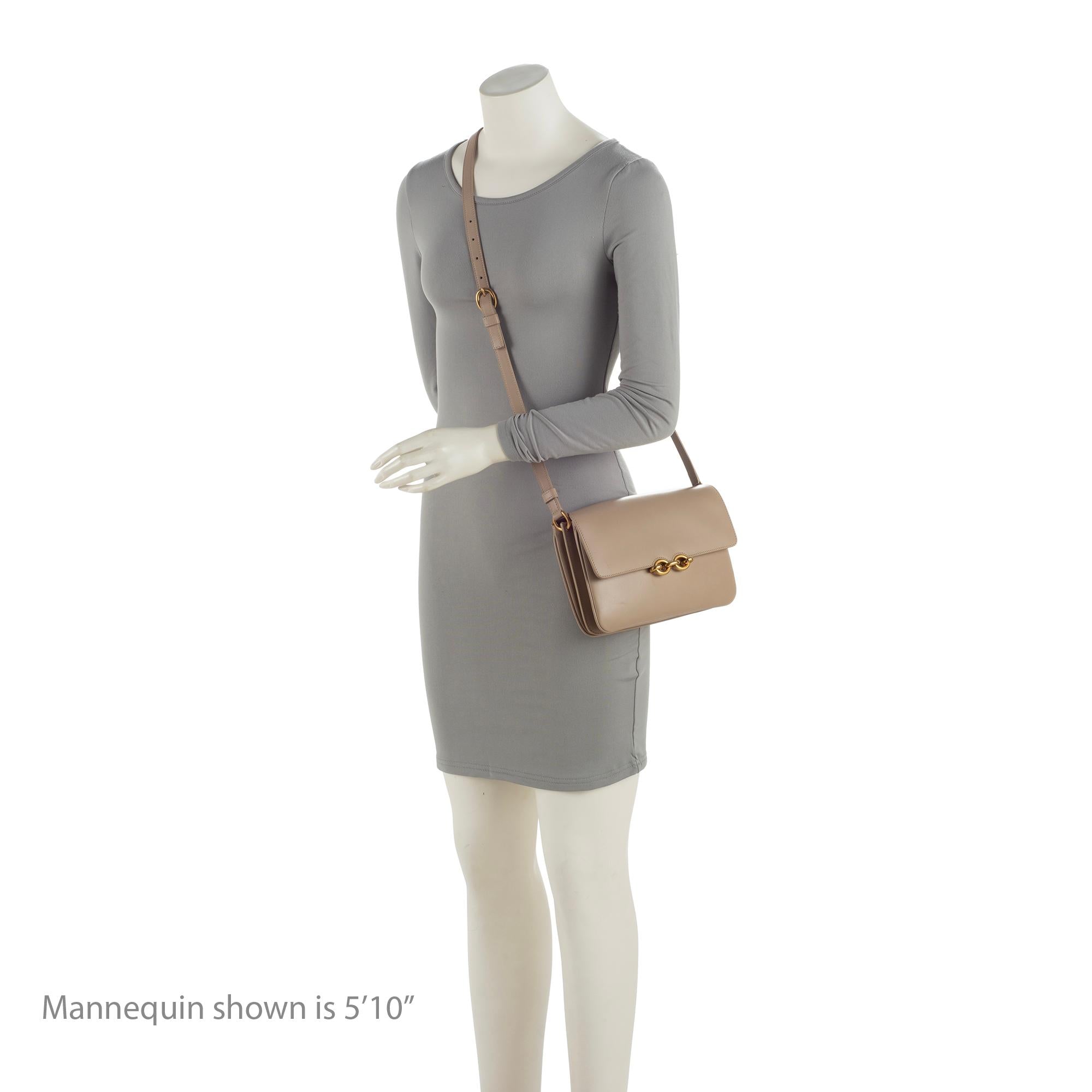 Saint Laurent Smooth Calfskin Le Maillon Shoulder Bag (SHF-tgPMeo)