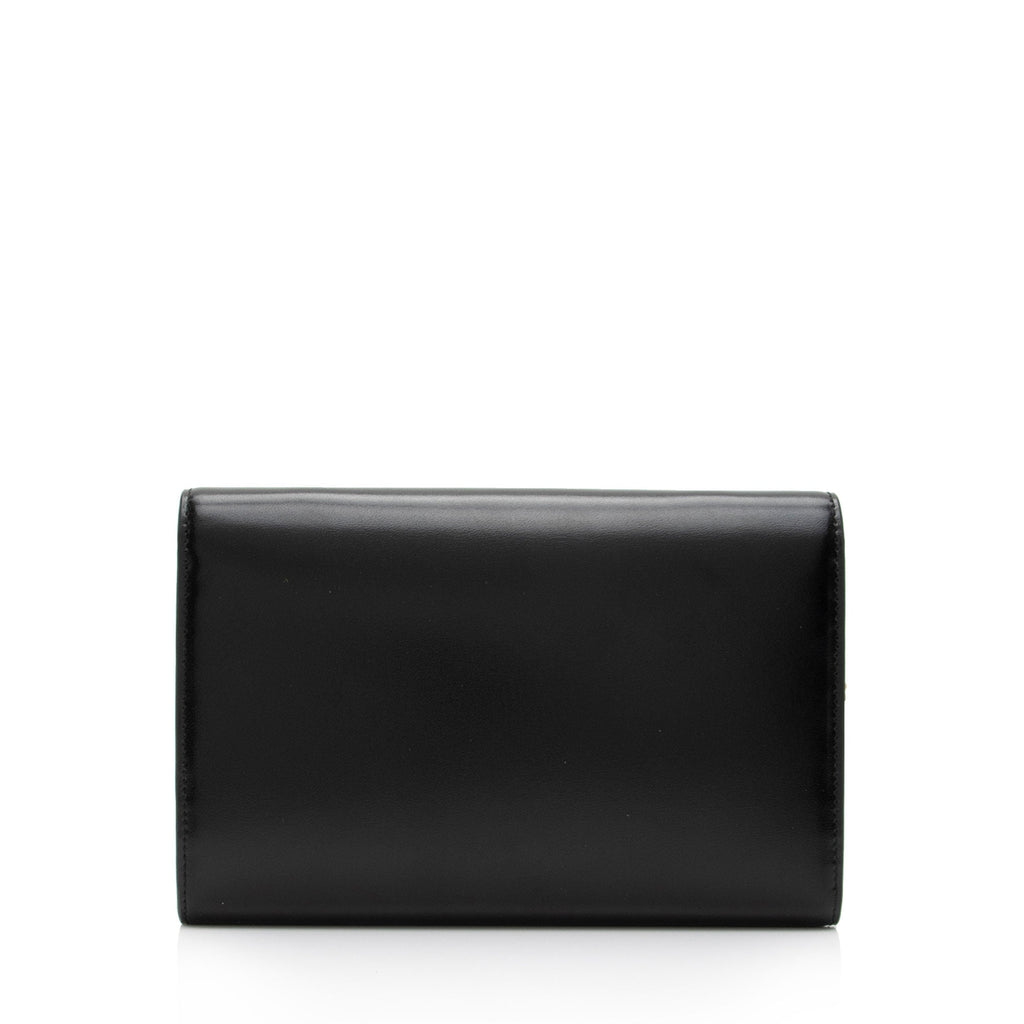 Saint Laurent Smooth Calfskin Monogram Cassandre Chain Wallet (SHF-O6MCNA)