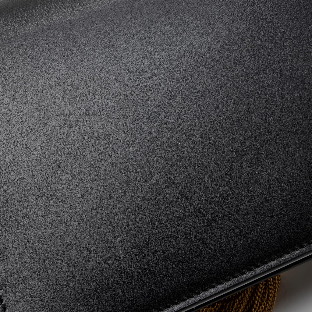 Saint Laurent Smooth Calfskin Monogram Kate Tassel Chain Wallet (SHF-PhIRuS)