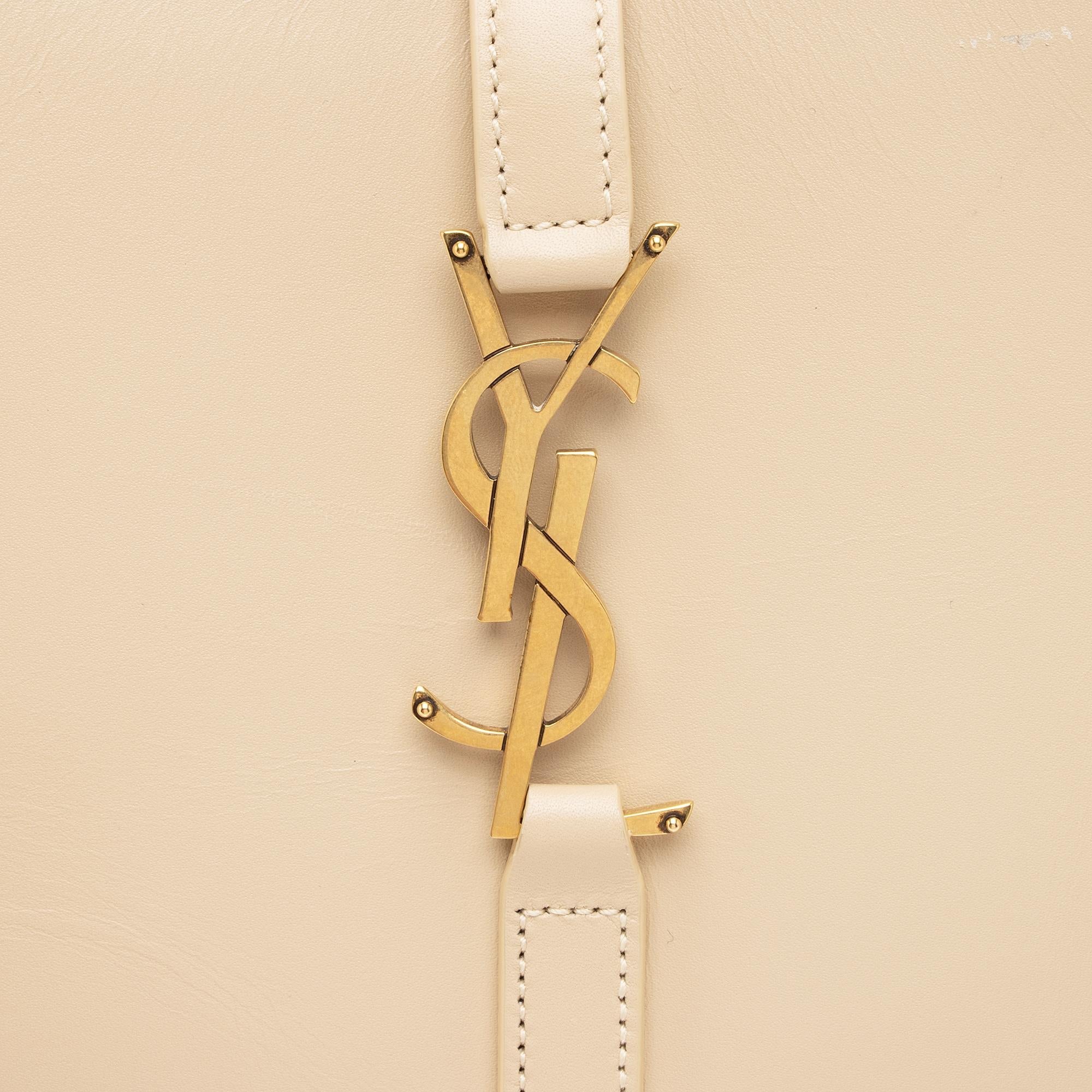 Saint Laurent Smooth Calfskin Monogram Le 5 A 7 Hobo (SHF-TLqJE4)