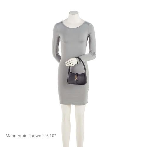 Saint Laurent Smooth Calfskin Monogram Le 5 A 7 Mini Hobo (SHF-zn70qi)