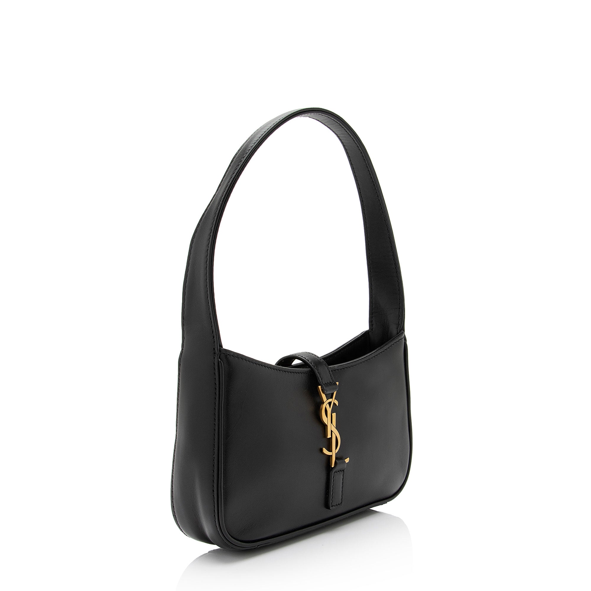 Saint Laurent Smooth Calfskin Monogram Le 5 A 7 Mini Hobo (SHF-zn70qi)