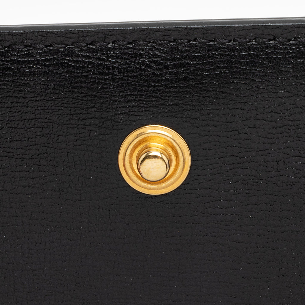 Saint Laurent Smooth Calfskin Monogram Phone Holder Shoulder Bag (SHF-A9QRvt)