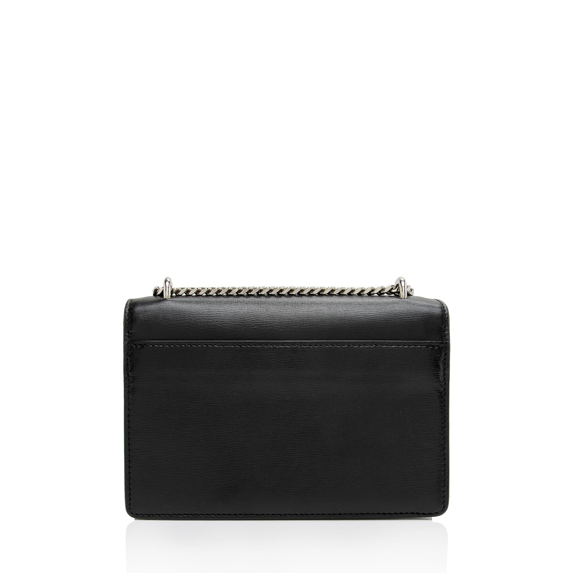 Saint Laurent Smooth Calfskin Monogram Sunset Mini Wallet on Chain Bag (SHF-DINzFy)