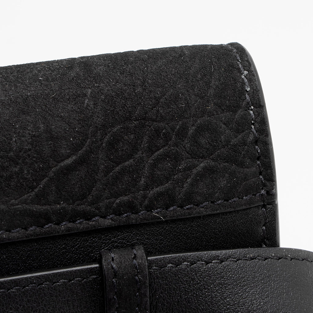 Saint Laurent Suede Croc Embossed Kate Belt Bag (SHF-fiWAvm)