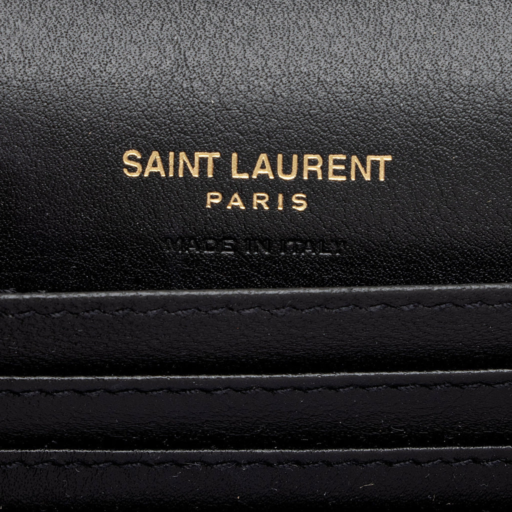 Saint Laurent Suede Croc Embossed Kate Belt Bag (SHF-fiWAvm)
