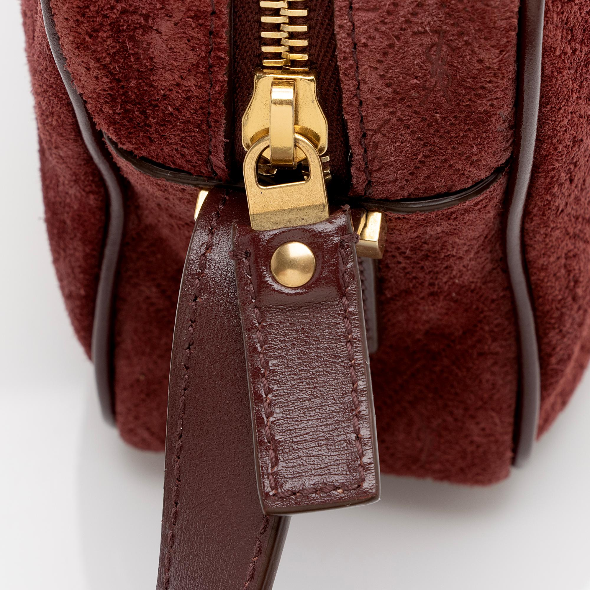 Saint Laurent Suede Le Monogramme Camera Bag (SHF-ZuLYxM)