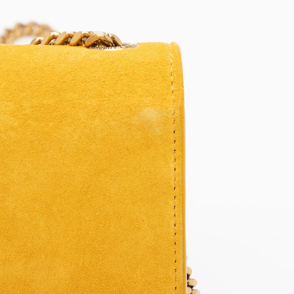 Saint Laurent Suede Monogram Kate Tassel Medium Shoulder Bag (SHF-ODWp7x)