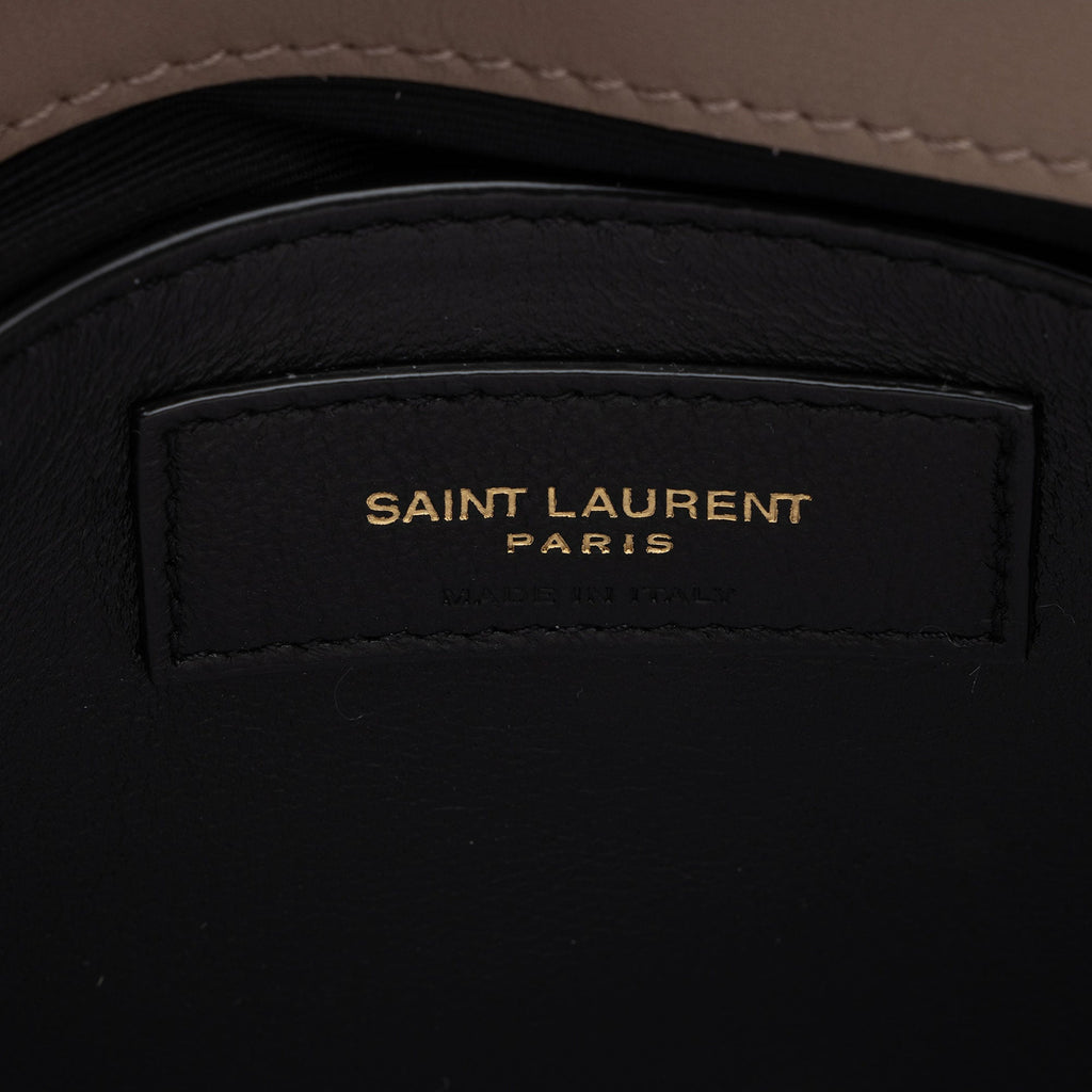 Saint Laurent Suede Monogram LouLou Chain Small Crossbody Bag (SHF-JtlYPP)