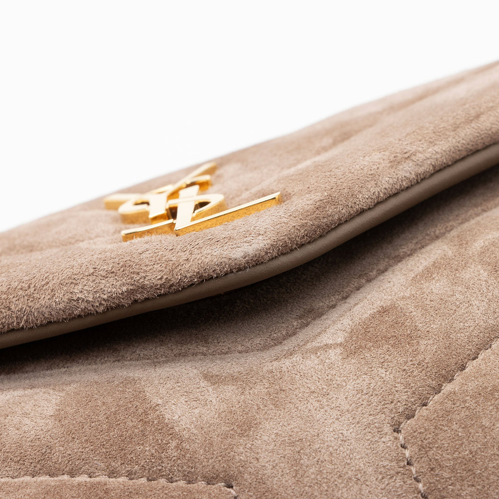 Saint Laurent Suede Monogram LouLou Toy Crossbody Bag (SHF-c1jm6y)