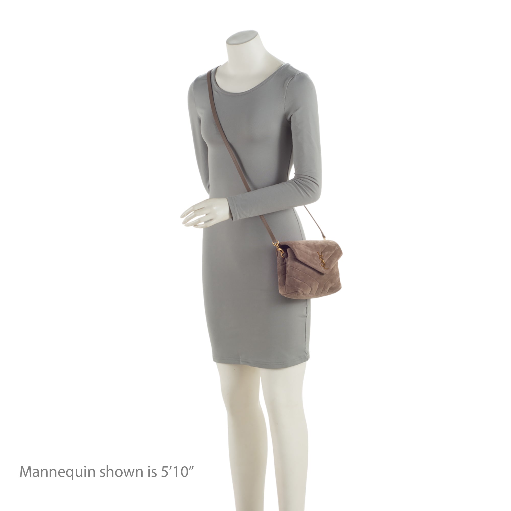 Saint Laurent Suede Monogram LouLou Toy Crossbody Bag (SHF-c1jm6y)