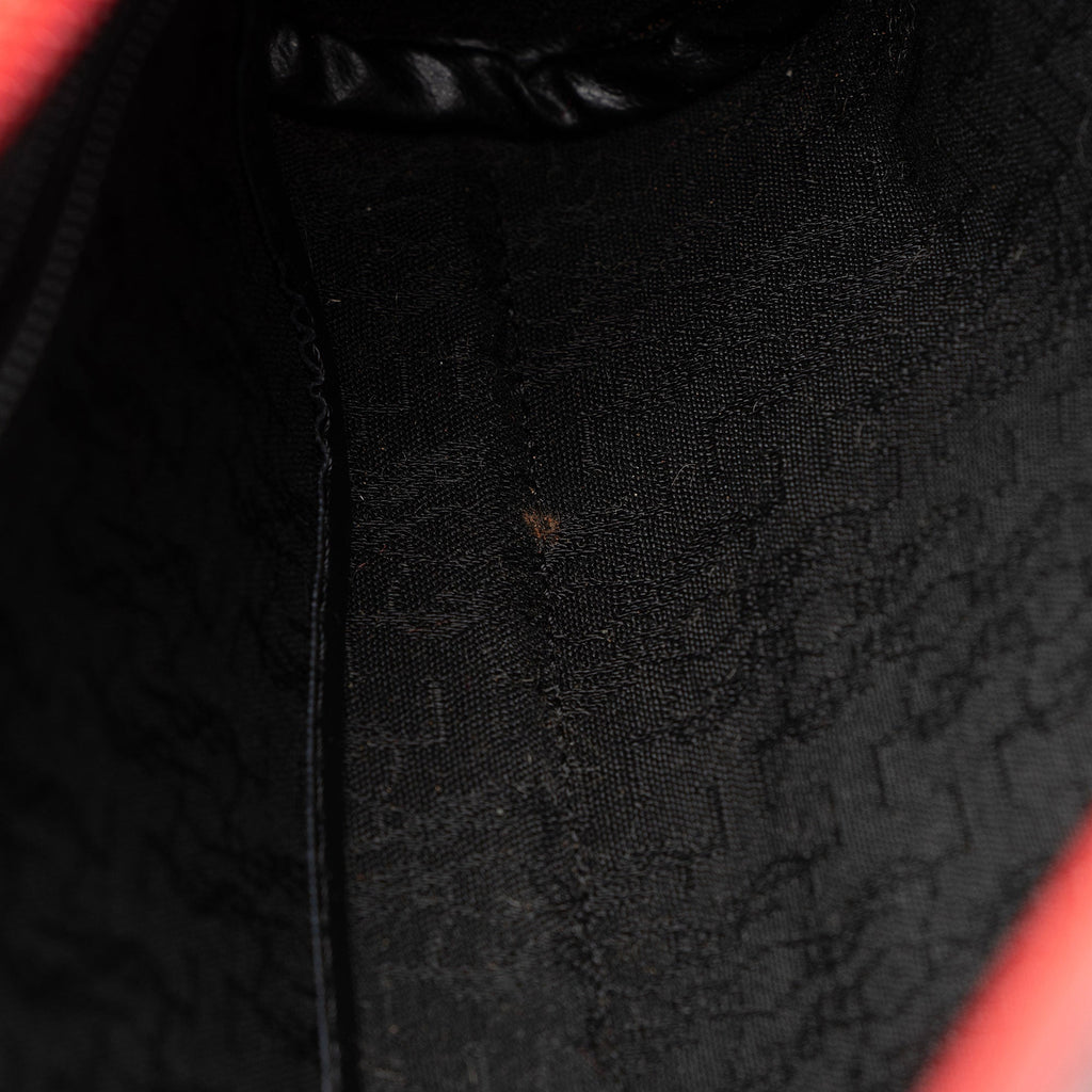 Saint Laurent Vintage Canvas Flap Clutch (SHF-hM3A1F)