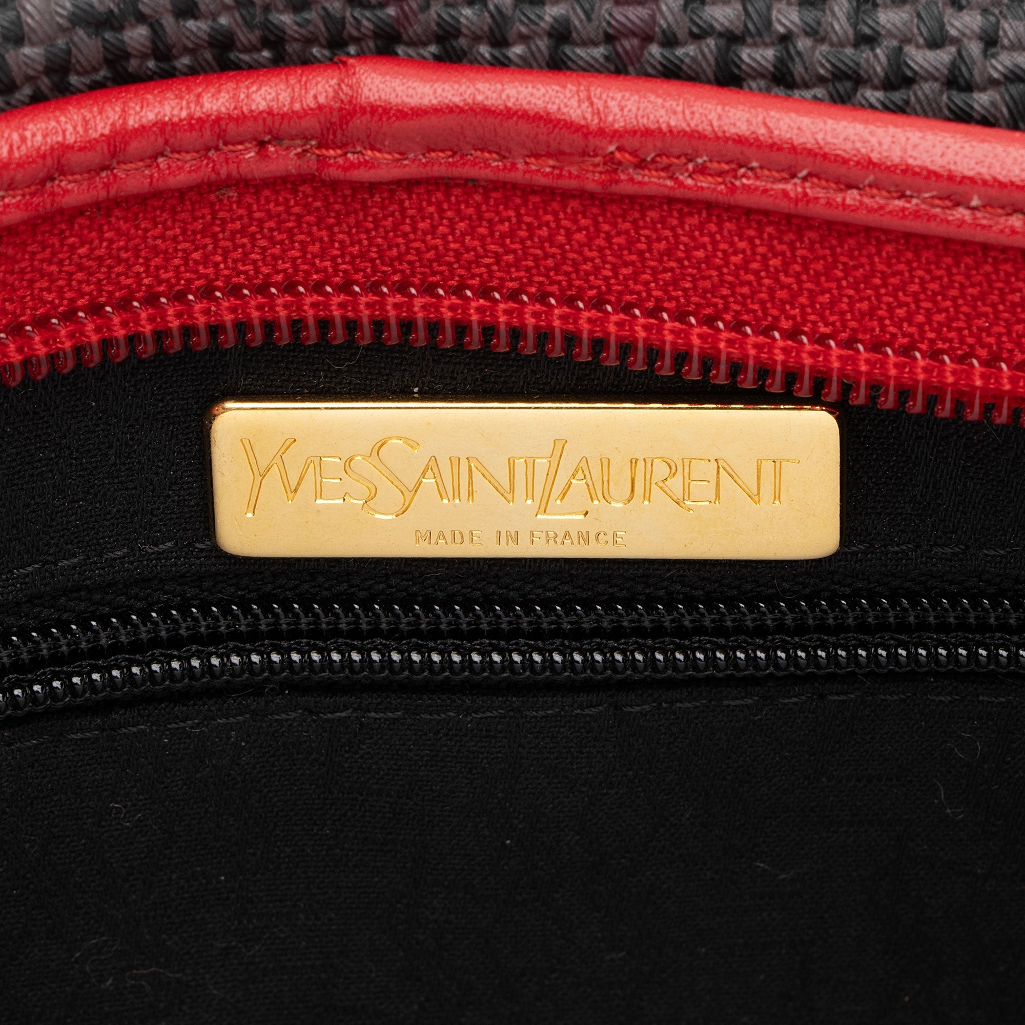 Saint Laurent Vintage Canvas Flap Clutch (SHF-hM3A1F)