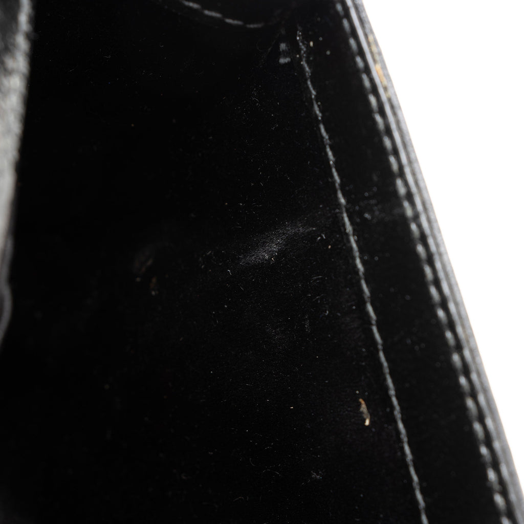 Saint Laurent Vintage Patent Leather Monogram Belle de Jour Clutch (SHF-36A795)