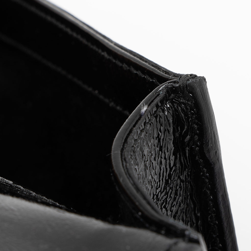 Saint Laurent Vintage Patent Leather Monogram Belle de Jour Clutch (SHF-BY8Utu)