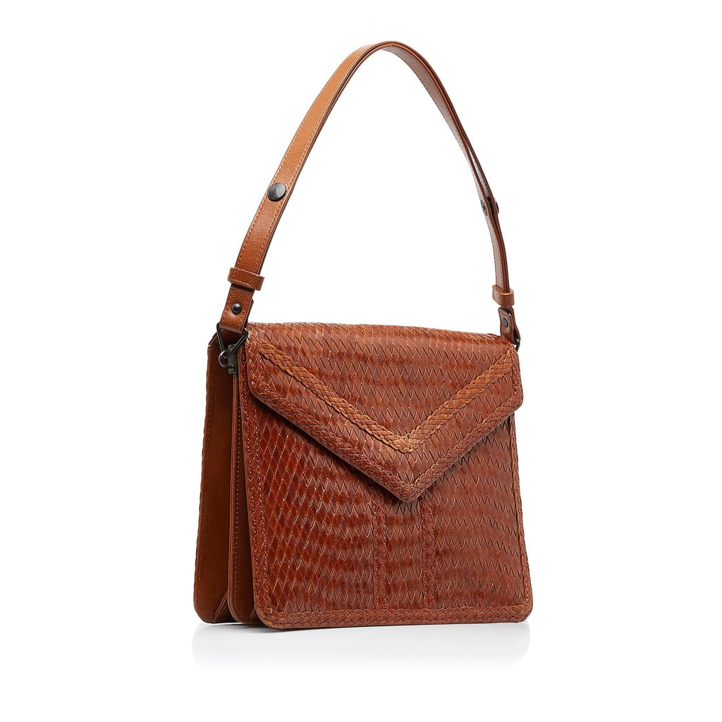 Saint Laurent Woven Leather Handbag (SHG-QipnTN)